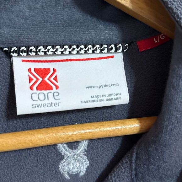 Spyder Grey Full Zip Jacket Women’s US Large - Picture 3 of 8